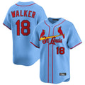Kdoa St. Louis Cardinals #18 Jordan Walker Player Light Blue Home Limited Stitched Jerseys