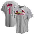 Kdoa St. Louis Cardinals #1 Ozzie Smith Player Gray Home Game Stitched Jerseys