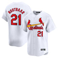 Kdoa St. Louis Cardinals #21 Lars Nootbaar Player White Home Limited Stitched Jerseys