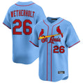 Kdoa St. Louis Cardinals #26 JJ Wetherholt Player Light Blue Home Limited Stitched Jerseys