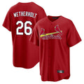 Kdoa St. Louis Cardinals #26 JJ Wetherholt Player Red Home Game Stitched Jerseys