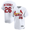 Kdoa St. Louis Cardinals #26 JJ Wetherholt Player White Home Limited Stitched Jerseys