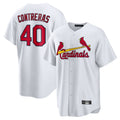 Kdoa St. Louis Cardinals #40 Willson Contreras Player White Home Game Stitched Jerseys