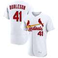 Kdoa St. Louis Cardinals #41 Alec Burlesona Player White Home Limited Elite Stitched Jerseys