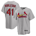 Kdoa St. Louis Cardinals #41 Alec Burlesona Player Gray Home Game Stitched Jerseys