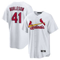 Kdoa St. Louis Cardinals #41 Alec Burlesona Player White Home Game Stitched Jerseys