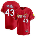 Kdoa St. Louis Cardinals #43 Pedro Pages Player Red City Connect Limited Stitched Jerseys