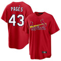 Kdoa St. Louis Cardinals #43 Pedro Pages Player Red Home Game Stitched Jerseys