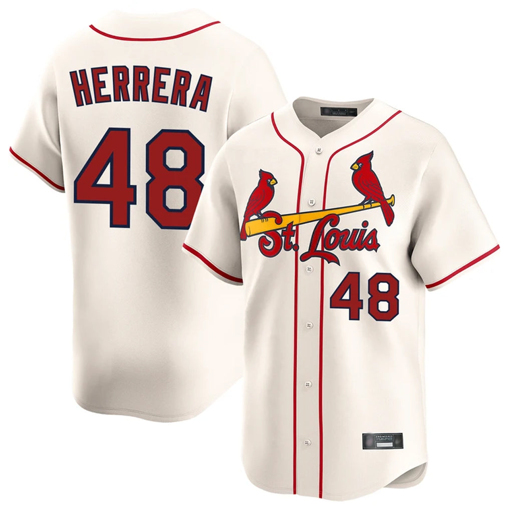 Kdoa St. Louis Cardinals #48 Ivan Herrera Player Cream Home Limited Stitched Jerseys