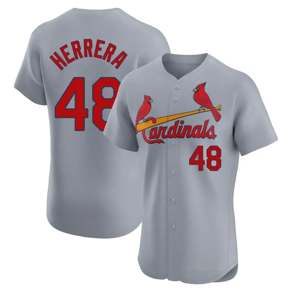 Kdoa St. Louis Cardinals #48 Ivan Herrera Player Gray Home Limited Elite Stitched Jerseys