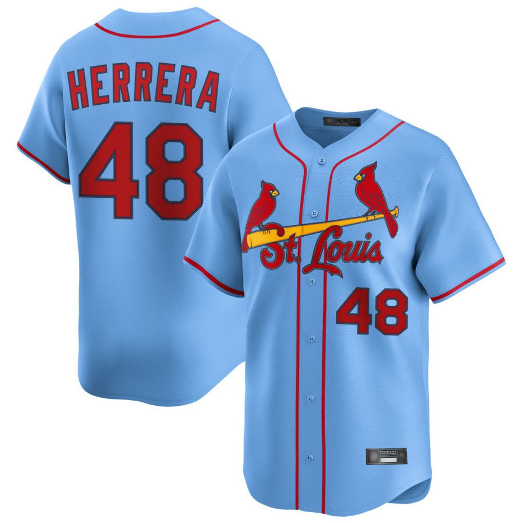 Kdoa St. Louis Cardinals #48 Ivan Herrera Player Light Blue  Home Limited Stitched Jerseys