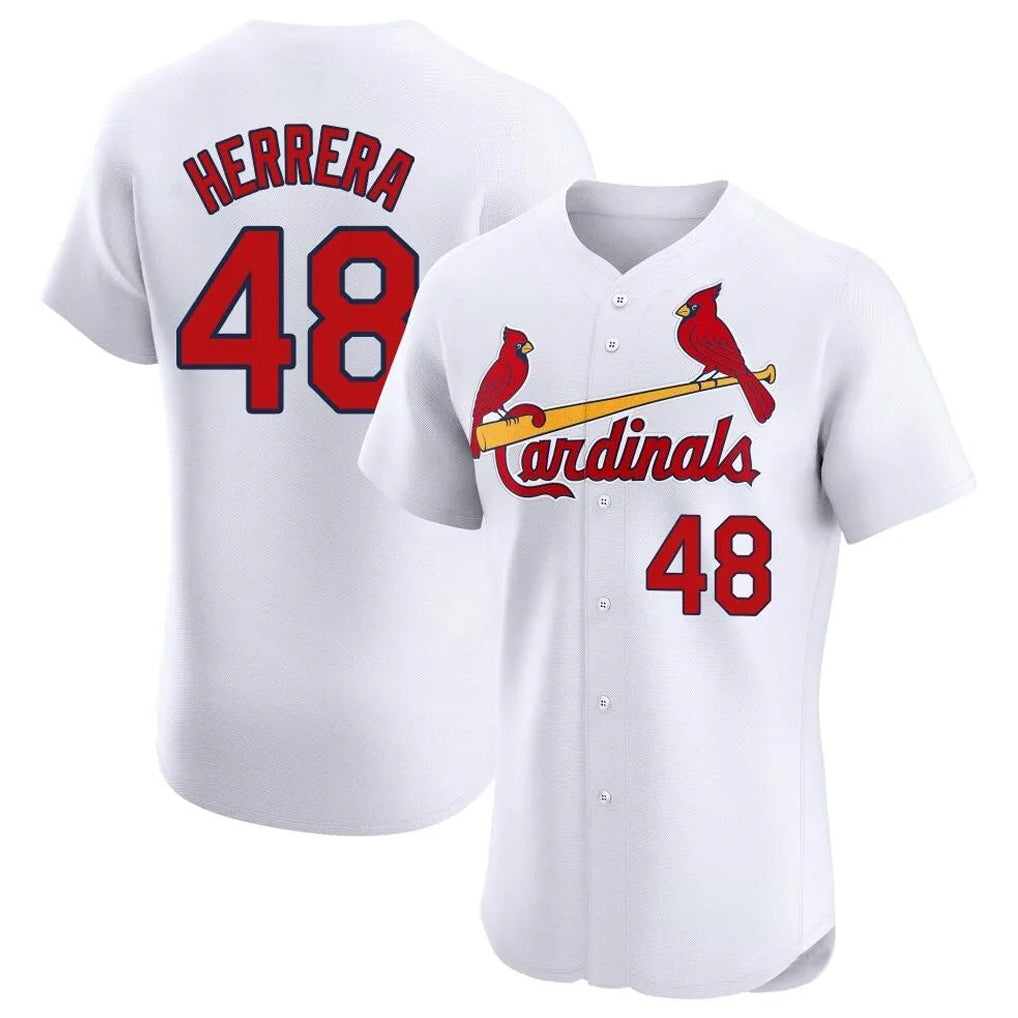 Kdoa St. Louis Cardinals #48 Ivan Herrera Player White Home Limited Elite Stitched Jerseys