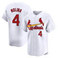 Kdoa St. Louis Cardinals #4 Yadier Molina Player White Home Limited Stitched Jerseys