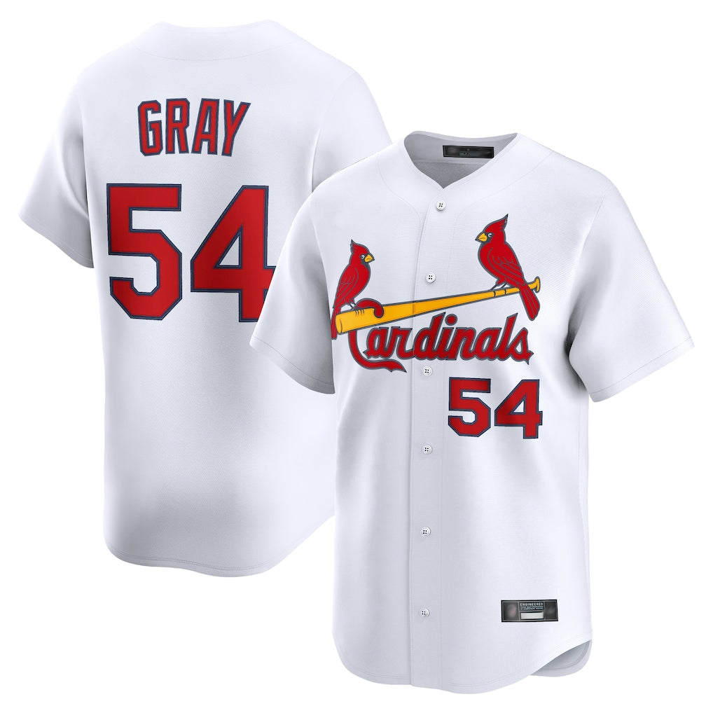 Kdoa St. Louis Cardinals #54 Sonny Gray Player White Home Limited Stitched Jerseys