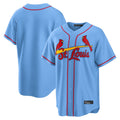 Kdoa St. Louis Cardinals Blank Player Light Blue Home Limited Game Stitched Jerseys