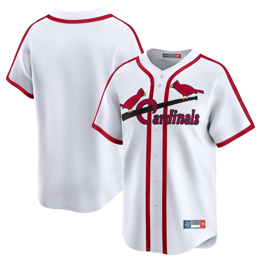 Kdoa St. Louis Cardinals Blank Player White Cooperstown Collection Limited Stitched Jerseys