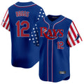 Kdoa TB.Rays #12 Wade Boggs Player Royal 2025 Independence Day Vapor Premier Limited Stitched Jerseys