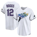 Kdoa TB.Rays #12 Wade Boggs Player White City Connect Home Stitched Jerseys