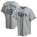 Kdoa TB.Rays #18 Shane McClanahan Player Gray Home Game Stitched Jerseys