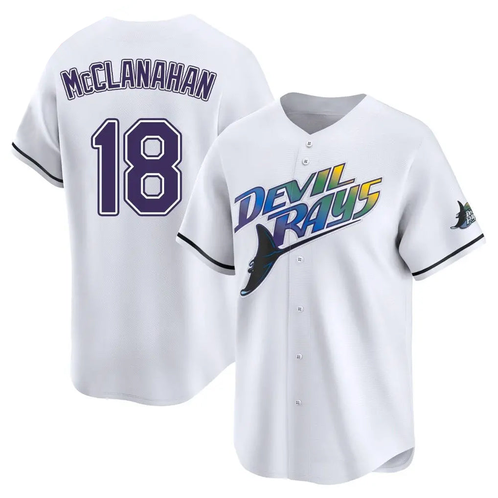 Kdoa TB.Rays #18 Shane McClanahan Player White City Connect Home Stitched Jerseys