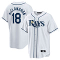 Kdoa TB.Rays #18 Shane McClanahan Player White Home Game Stitched Jerseys