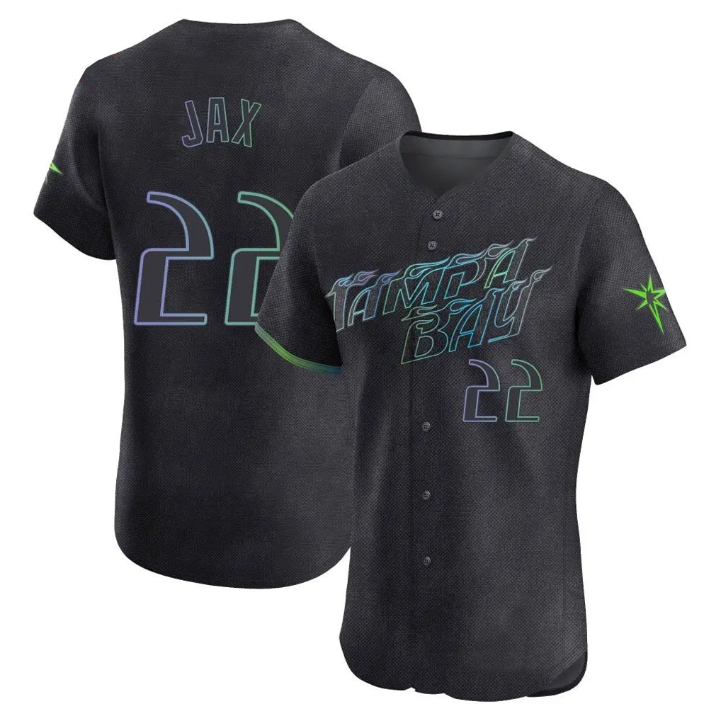 Kdoa TB.Rays #22 Griffin Jax Player Black City Connect Home Limited Elite Stitched Jerseys