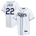 Kdoa TB.Rays #22 Griffin Jax Player White Home Game Stitched Jerseys