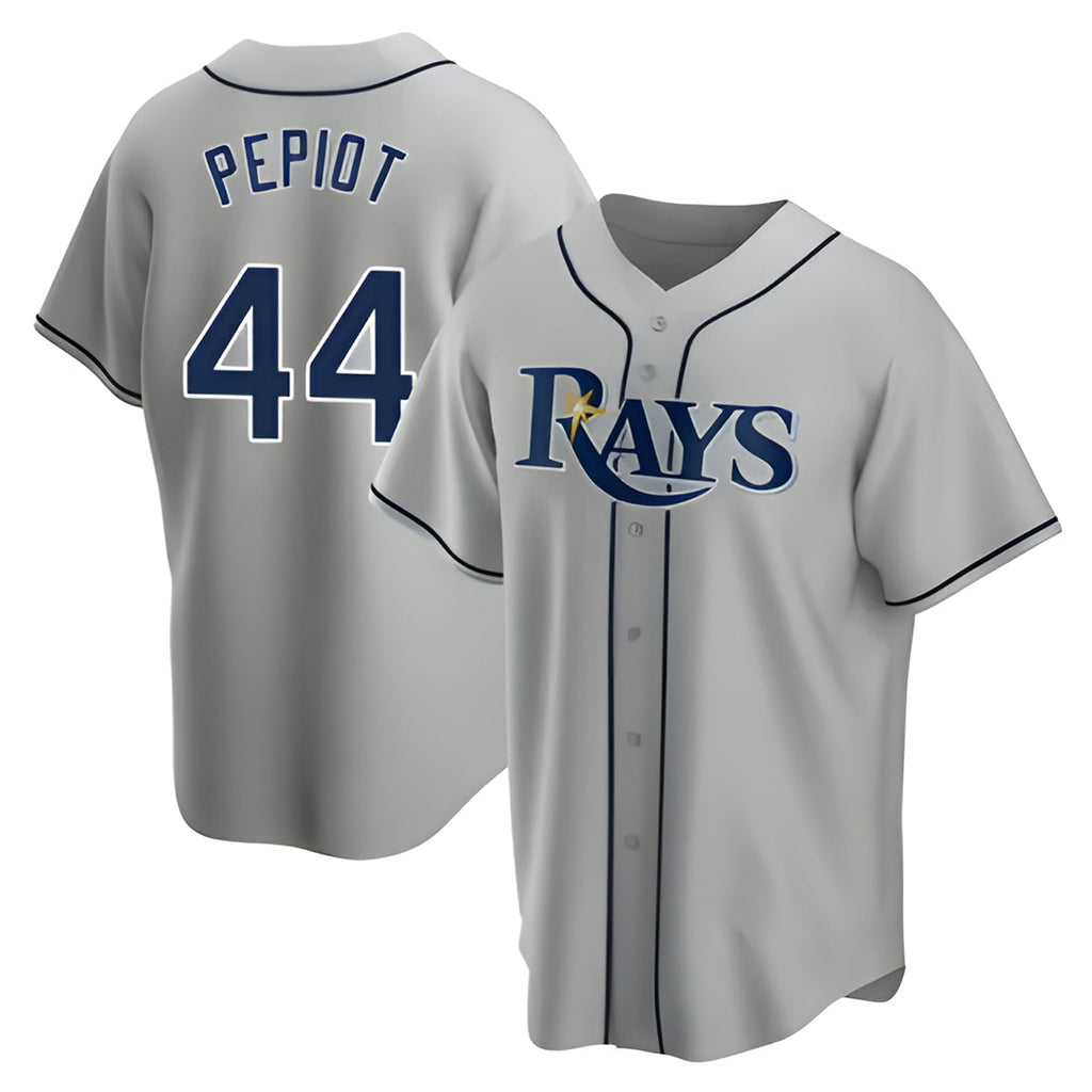 Kdoa TB.Rays #44 Ryan Pepiot Player Gray Home Game Stitched Jerseys