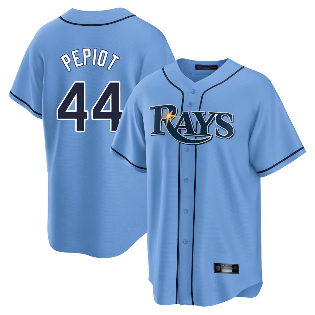 Kdoa TB.Rays #44 Ryan Pepiot Player Light Blue Home Limited Stitched Jerseys