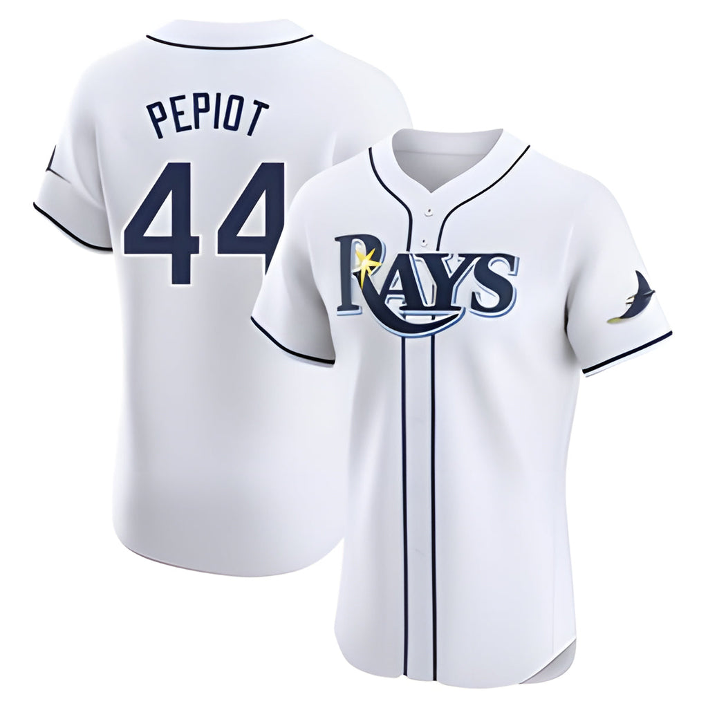 Kdoa TB.Rays #44 Ryan Pepiot Player White Home Limited Elite Stitched Jerseys