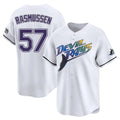 Kdoa TB.Rays #57 Drew Rasmussen Player White City Connect Home Stitched Jerseys