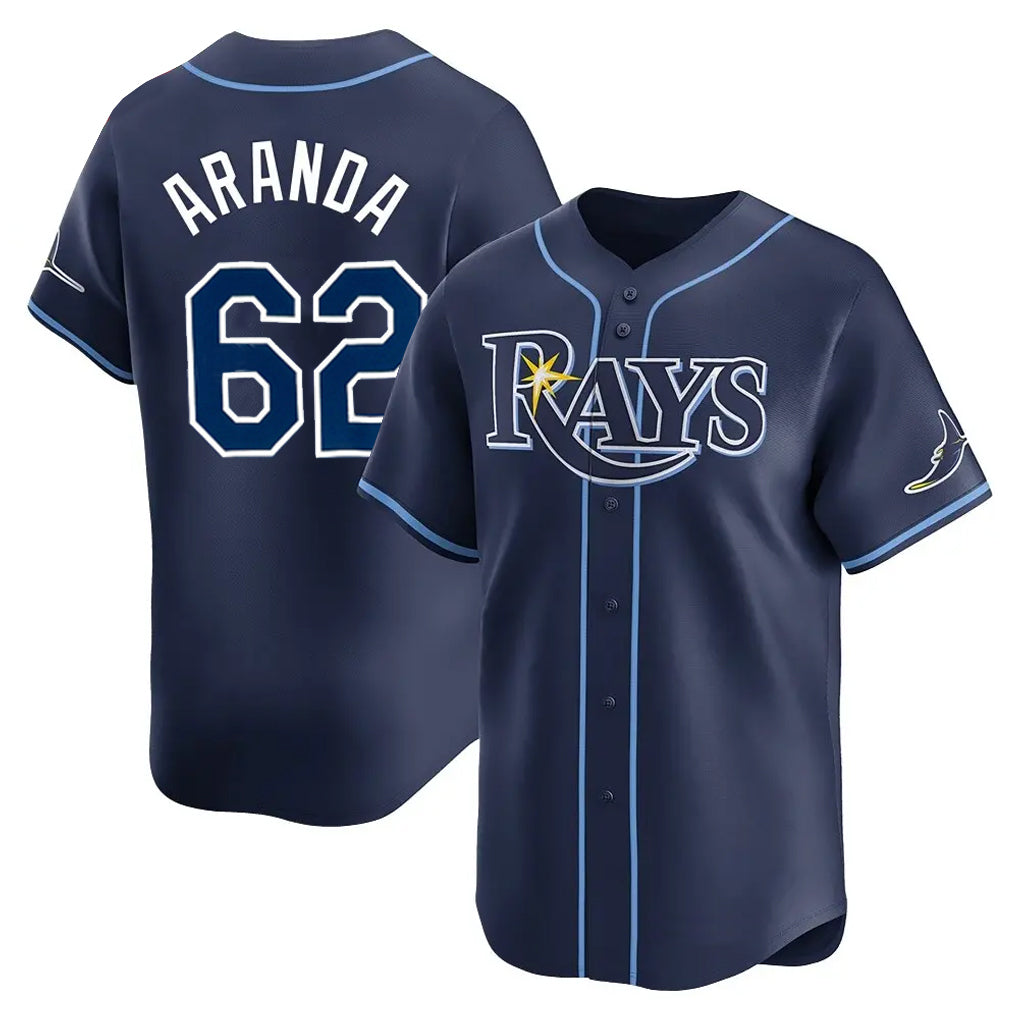 Kdoa TB.Rays #62 Jonathan Aranda Player Navy Home Limited Stitched Jerseys