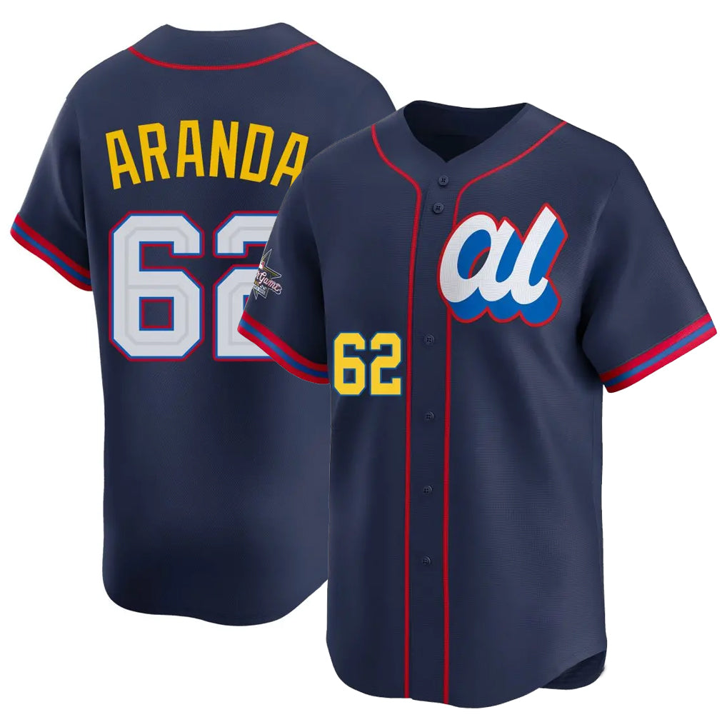Kdoa TB.Rays #62 Jonathan Aranda Player Navy Limited American League All-Star Edition Stitched Jerseys