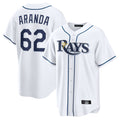 Kdoa TB.Rays #62 Jonathan Aranda Player White Home Game Stitched Jerseys
