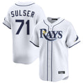 Kdoa TB.Rays #71 Cole Sulser Player White Home Limited Stitched Jerseys