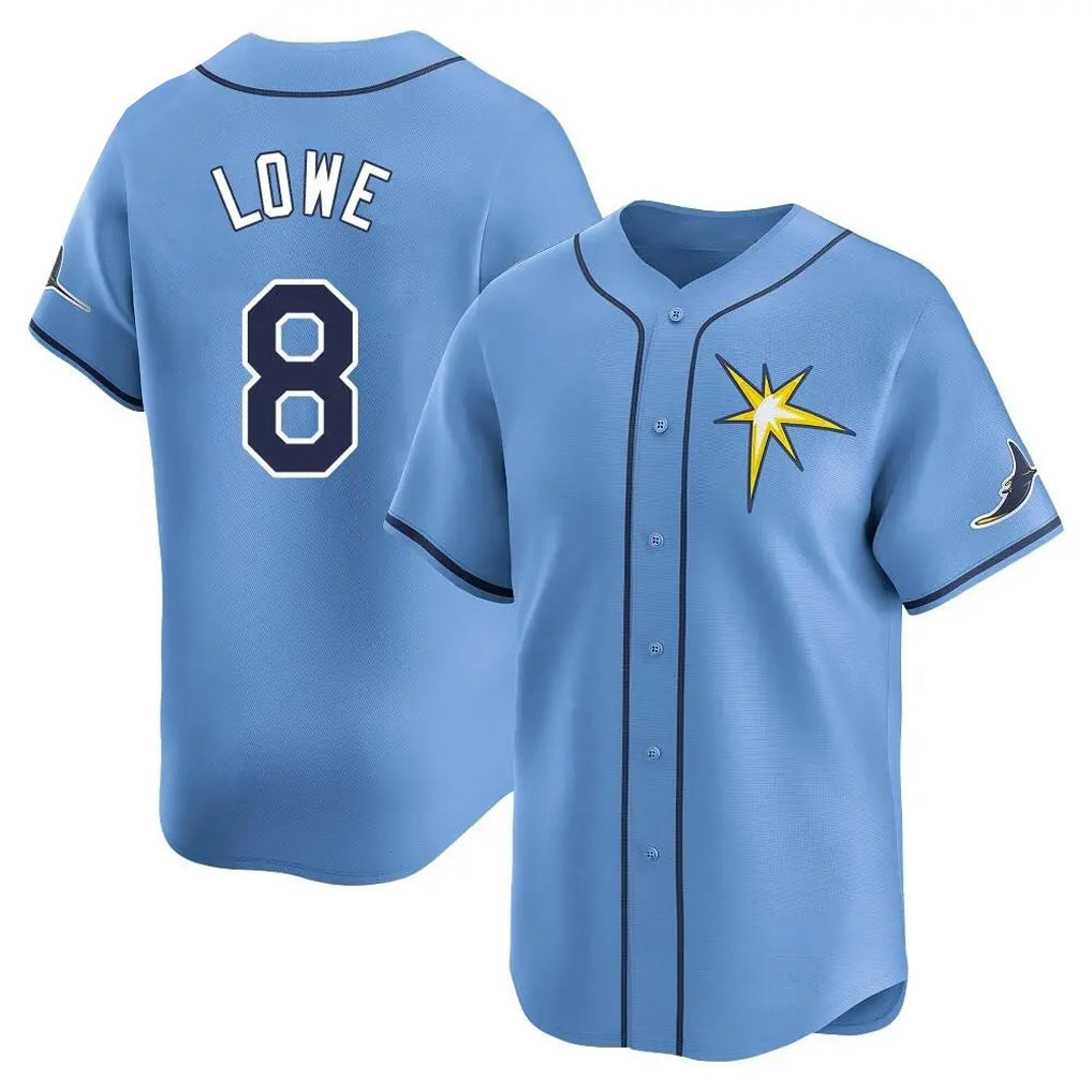 Kdoa TB.Rays #8 Brandon Lowe Player Light Blue Home Limited Stitched Jerseys