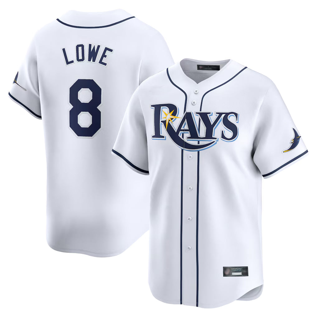 Kdoa TB.Rays #8 Brandon Lowe Player White Home Limited Stitched Jerseys