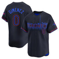 Kdoa T.Blue Jays #0 Andres Gimenez Player Black City Connect Limited Stitched Jerseys