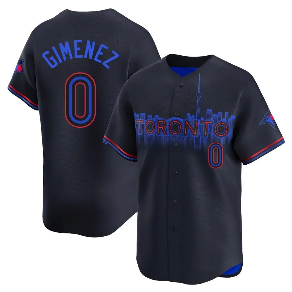 Kdoa T.Blue Jays #0 Andres Gimenez Player Black City Connect Limited Stitched Jerseys