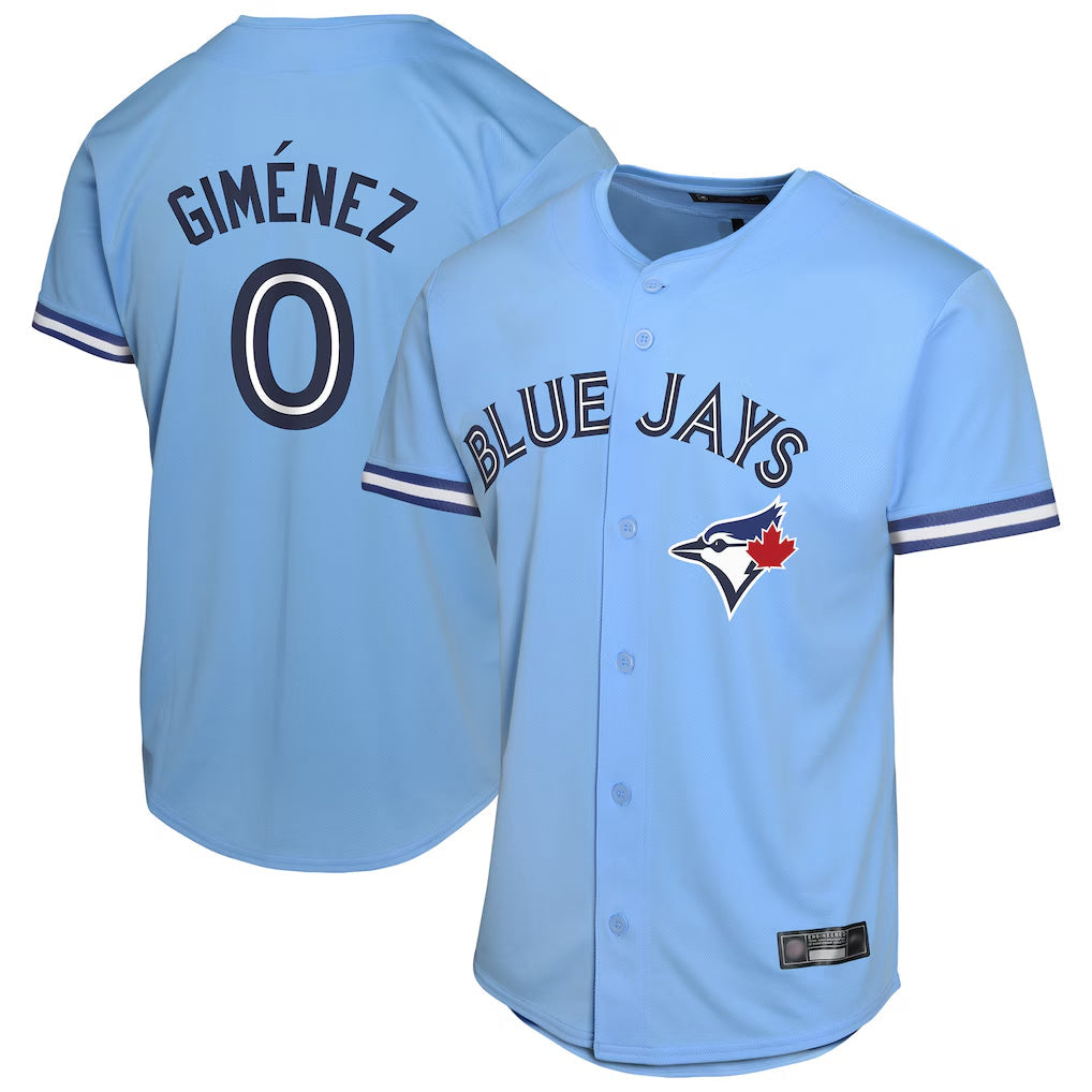 Kdoa T.Blue Jays #0 Andres Gimenez Player Blue Home Game Stitched Jerseys