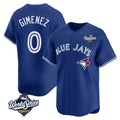 Kdoa T.Blue Jays #0 Andres Gimenez Player Royal 2025 World Series Limited Stitched Jerseys