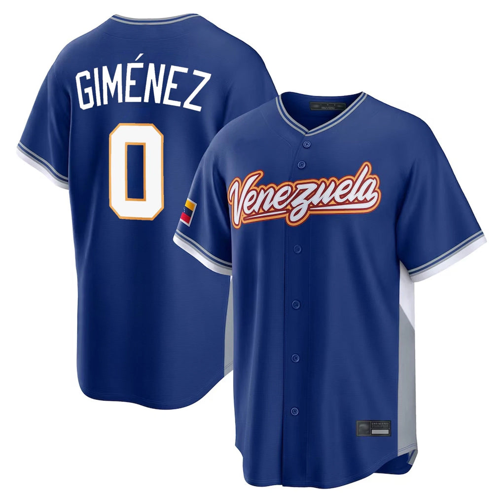 Kdoa T.Blue Jays #0 Andres Gimenez Player Royal 2026 World Series Classic Limited Stitched Jerseys