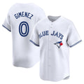 Kdoa T.Blue Jays #0 Andres Gimenez Player White Home Limited Stitched Jerseys