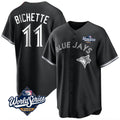 Kdoa T.Blue Jays #11 Bo Bichette Player Black 2025 World Series Game Stitched Jerseys
