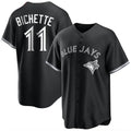 Kdoa T.Blue Jays #11 Bo Bichette Player Black Home Game Stitched Jerseys