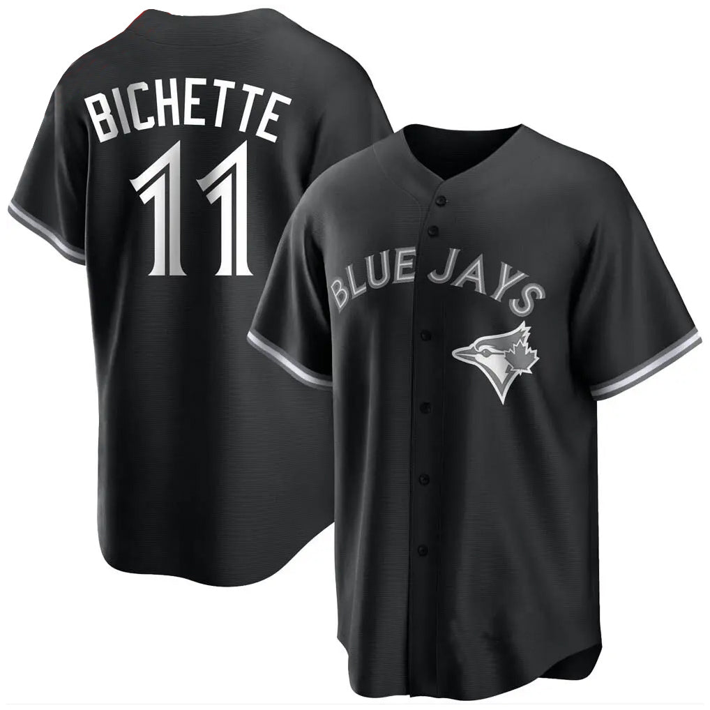 Kdoa T.Blue Jays #11 Bo Bichette Player Black Home Game Stitched Jerseys