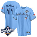 Kdoa T.Blue Jays #11 Bo Bichette Player Blue 2025 World Series Game Stitched Jerseys