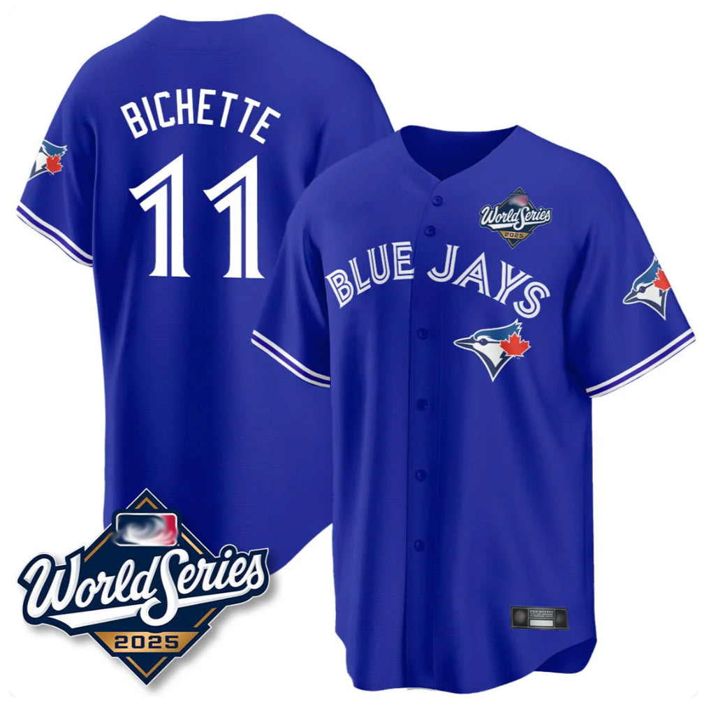 Kdoa T.Blue Jays #11 Bo Bichette Player Blue 2025 World Series Rush Limited Stitched Jerseys