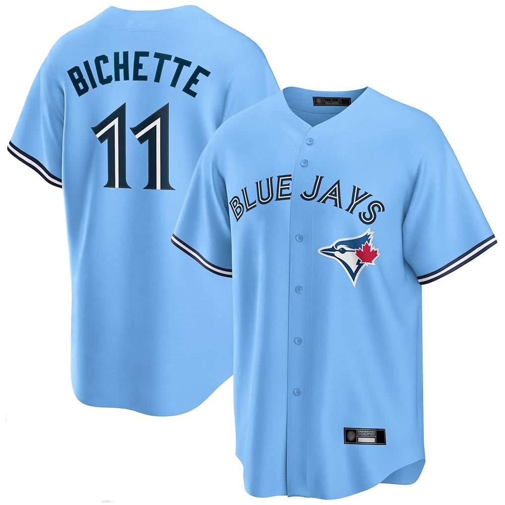Kdoa T.Blue Jays #11 Bo Bichette Player Blue Home Limited Stitched Jerseys