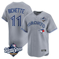 Kdoa T.Blue Jays #11 Bo Bichette Player Gray 2025 World Series Limited Home Stitched Jerseys